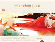 Tablet Screenshot of michelemyoga.com